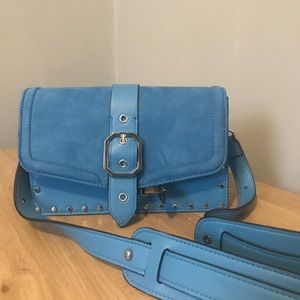 Topshop velvet crossbody bag